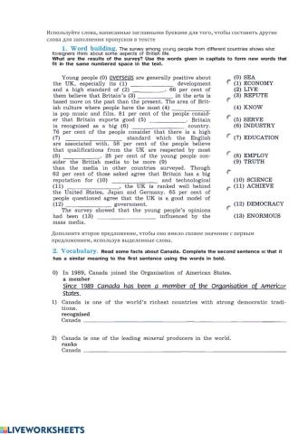 My country in the World