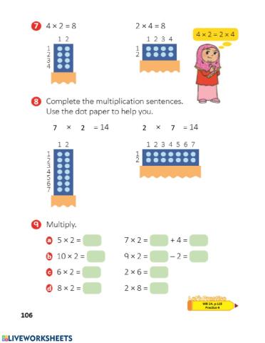 Multiplication 2 : Using Dot Paper II