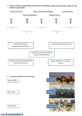 Edad Antigua y Edad Media.