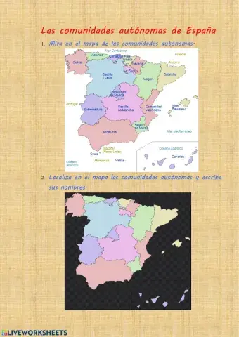 Las comunidades autónomas de España