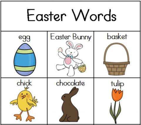 Easter words