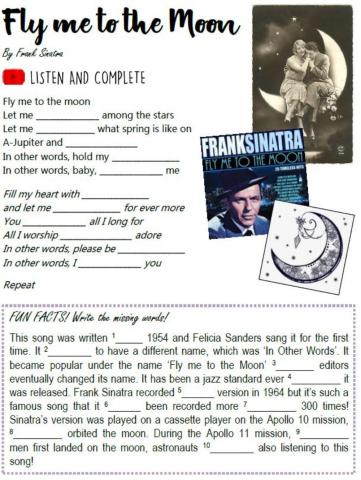 Fly me to the Moon - Song