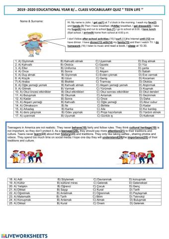 8.2 Teen Life