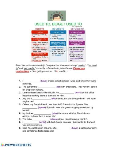 Past and Present Habits