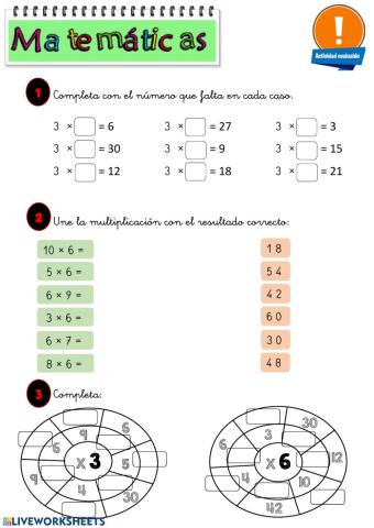 Actividad evaluable matemáticas (30 abril)