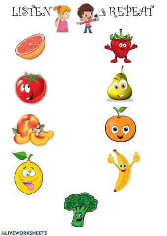 FRUITS FLASHCARDS