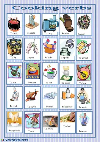 Cooking verbs