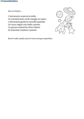 Riscrivi all'imperfetto