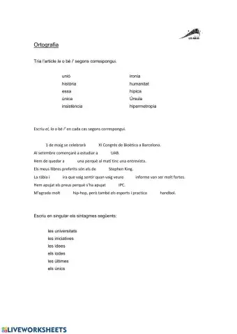 L'apòstrof. Casos conflictius