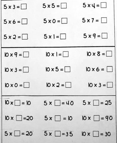 MULTIPLICACIONES 5,10
