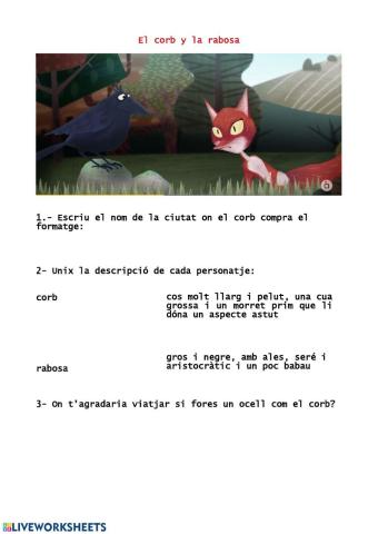 El corb i la rabosa