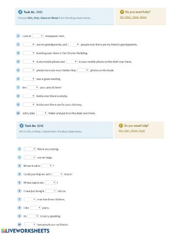 Demonstrative Pronouns