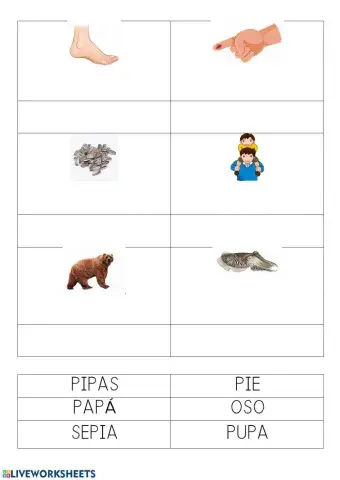 LECTURA 1 SIN PALABRAS (MAYÚSCULAS)