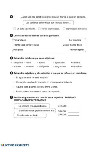 REPASO FINAL TEMA 10 LENGUA