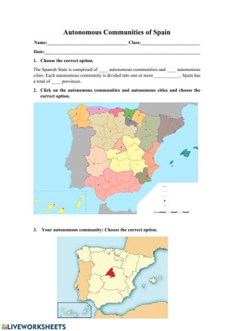 Autonomous Communities of Spain