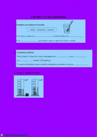  A MATERIA E AS SÚAS PROPIEDADES