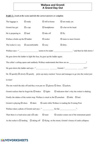 Wallace and Gromit: A Grand Day Out