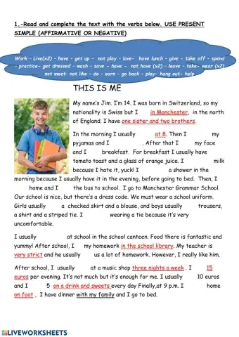 This is me (present simple and basic questions)