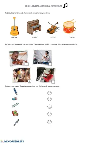 Poptropica staters school objects and instruments