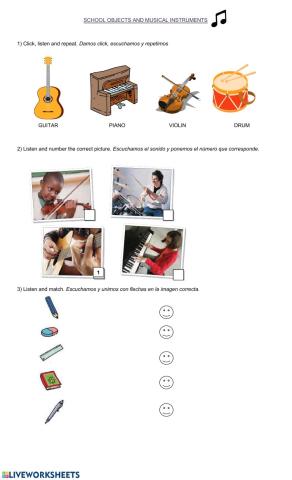 Poptropica staters school objects and instruments