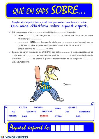 Que saps sobre... Criquet 02