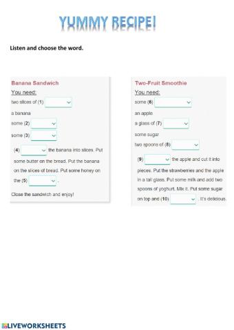 Yummy recipe