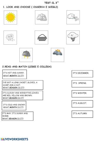 Season, month, days and weather