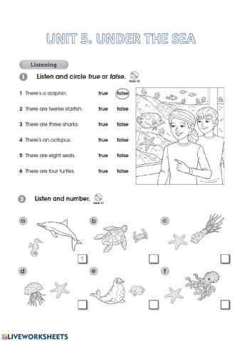 Sea animals and comparatives