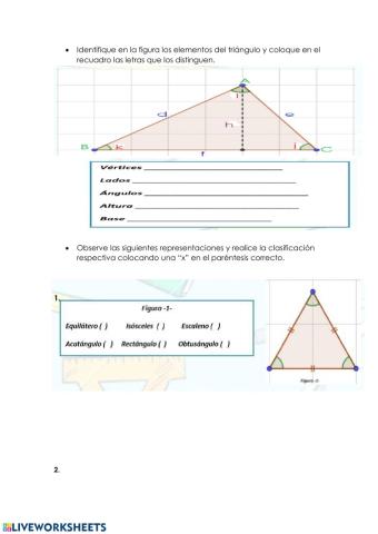 Elementos de los triángulos