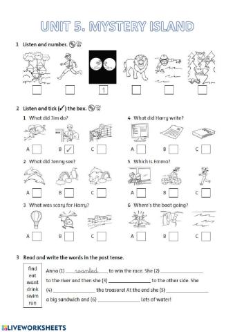 Places and verbs in the past