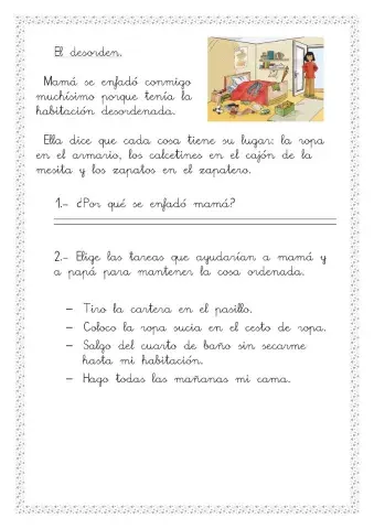 Lectura comprensiva.