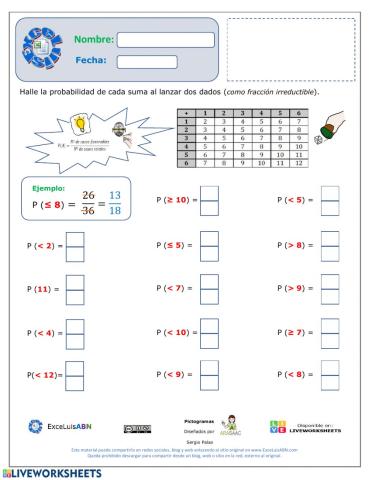 Cálculo de probabilidades 01
