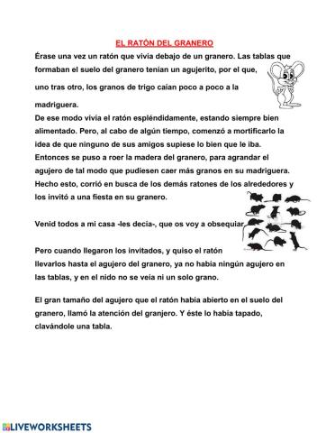 El ratón y el granjero