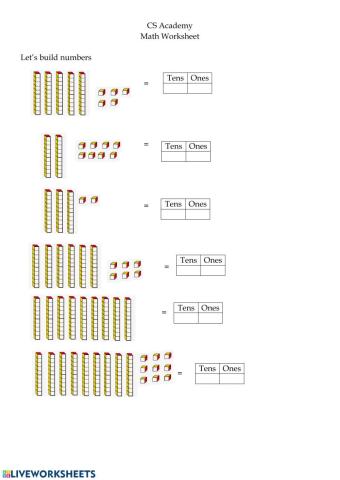 Building numbers up to 99