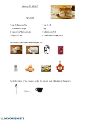 Pancake recipe