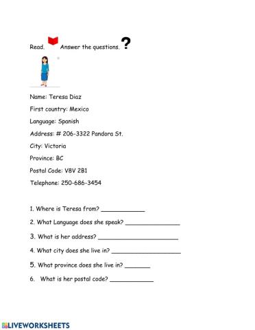 Personal Information Story