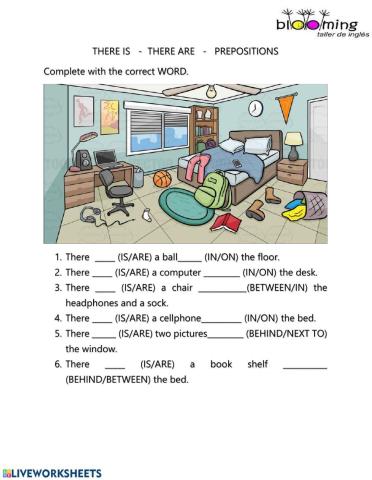 There is - there are- prepositions