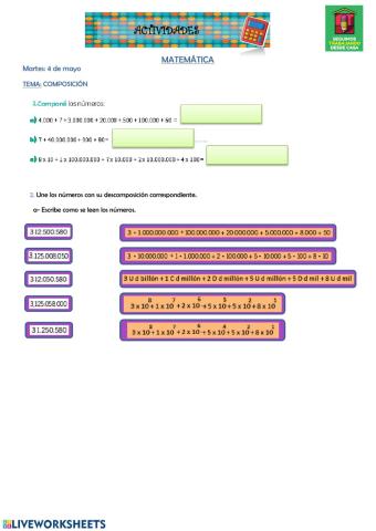 Composición de números