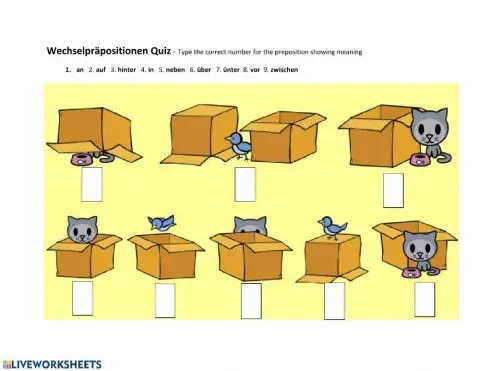 Wechselpräpositionen