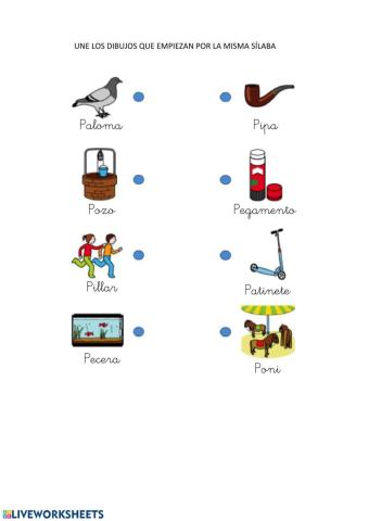 Unir sílabas iguales