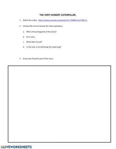 The very hungry caterpillar