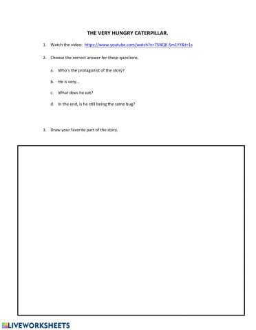 The very hungry caterpillar