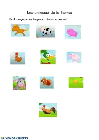 Les animaux de la ferme 3