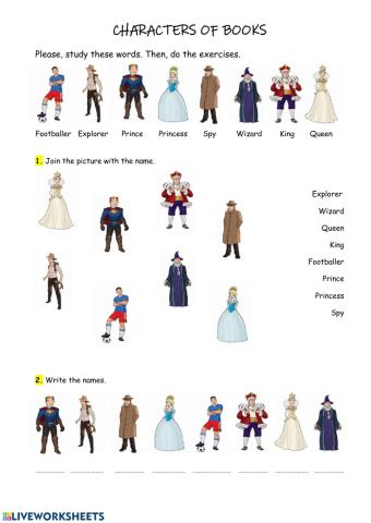 Characters of books