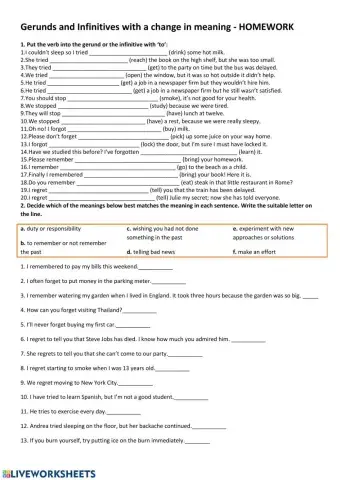 Gerund or to-infinitive- with a difference in meaning