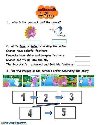 The peacock and the crane