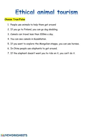 Ethnic animal tourism