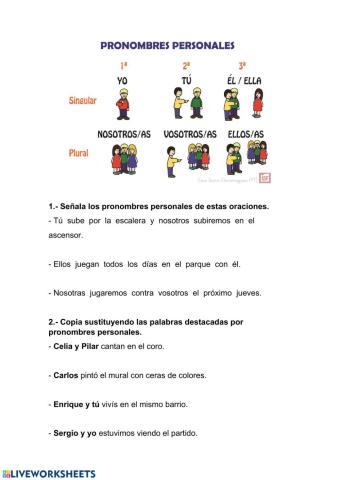 Pronombres personales