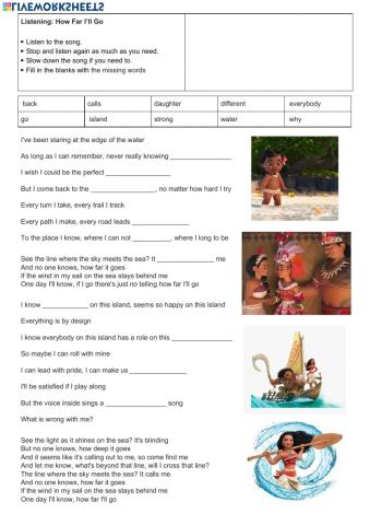 Listening: How Far I'll go