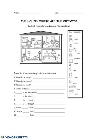 Objects in the house